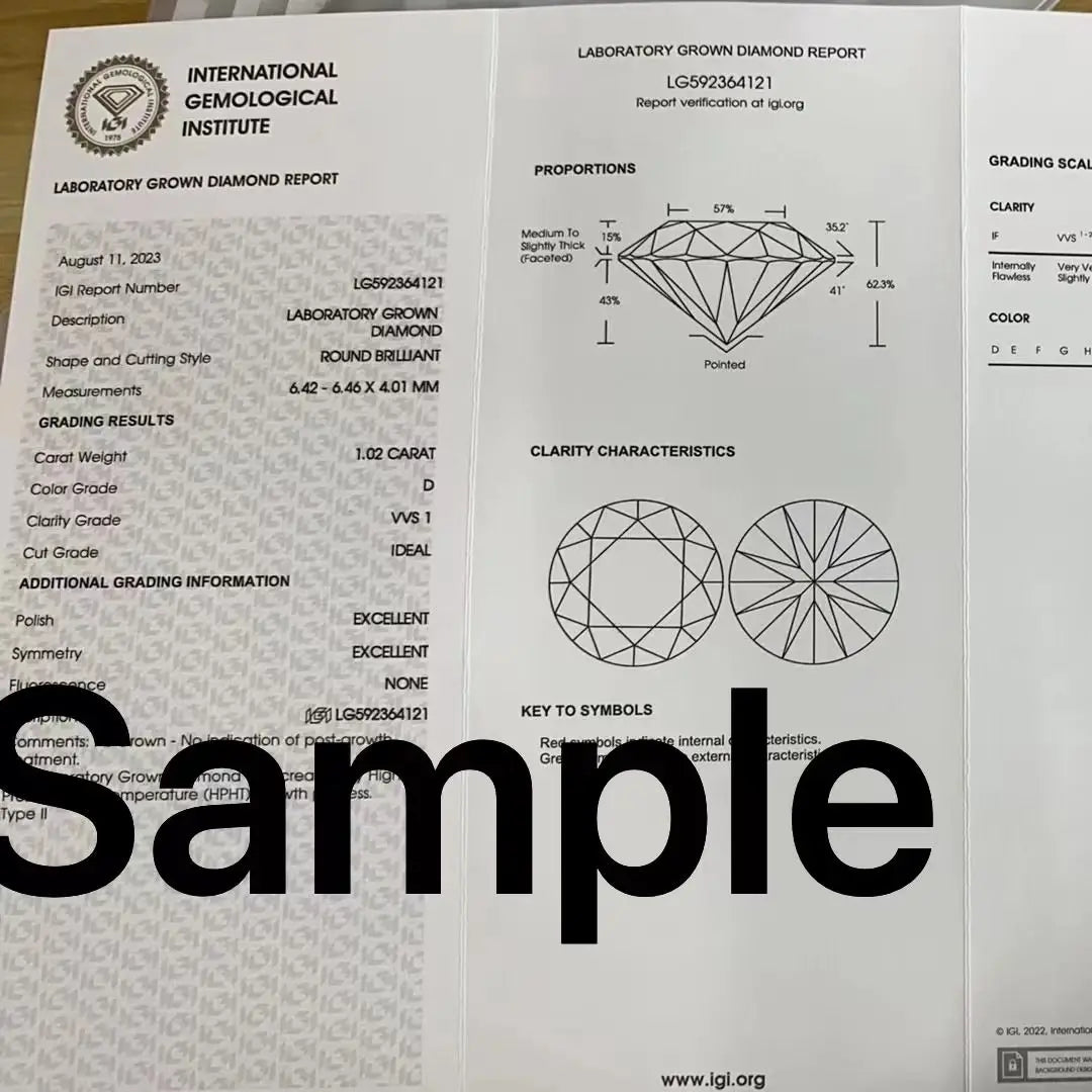 Round Cut Lab Grown Diamonds