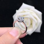 Heart Shape 1CT Moissanite Diamond Ring