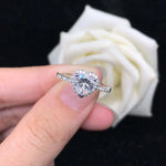 Heart Shape 1CT Moissanite Diamond Ring