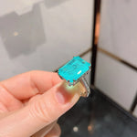 Paraiba Tourmaline Topaz Gemstone Ring 12*16