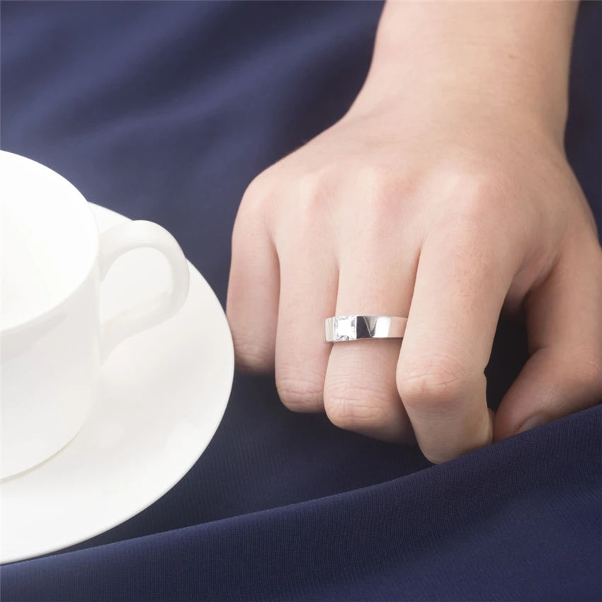 1CT Moissanite Diamond Ring