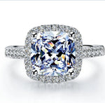 1CT Cushion Moissanite Ring
