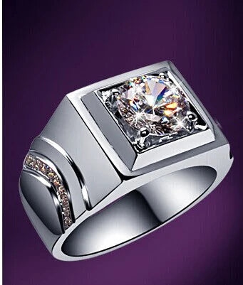14K White Gold 2Ct Moissanite Ring