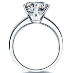 White Gold 2CT Moissanite Ring