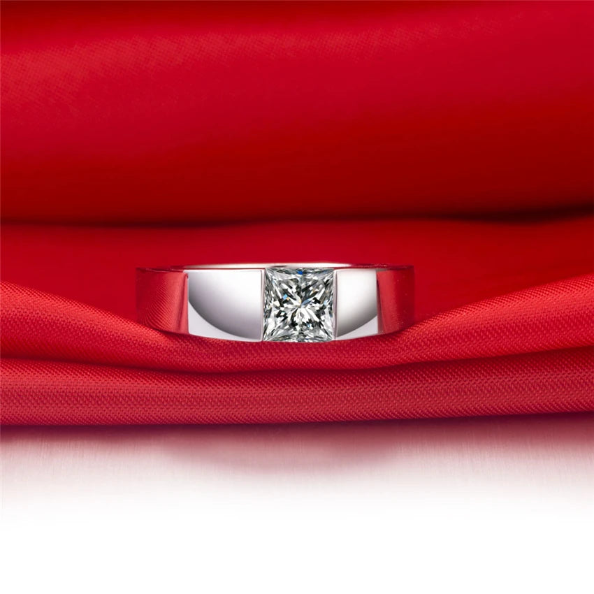 1CT Moissanite Diamond Ring