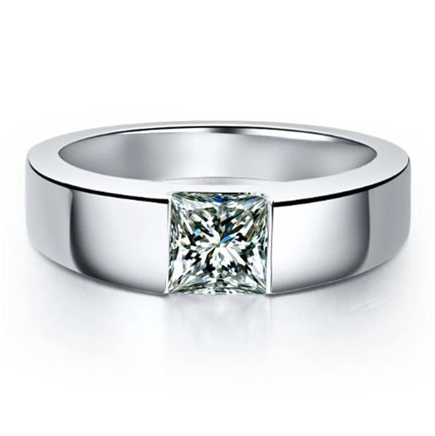 1CT Moissanite Diamond Ring