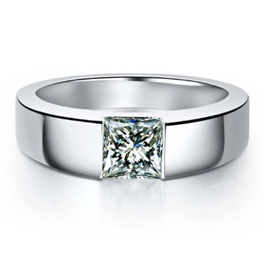 1CT Moissanite Diamond Ring