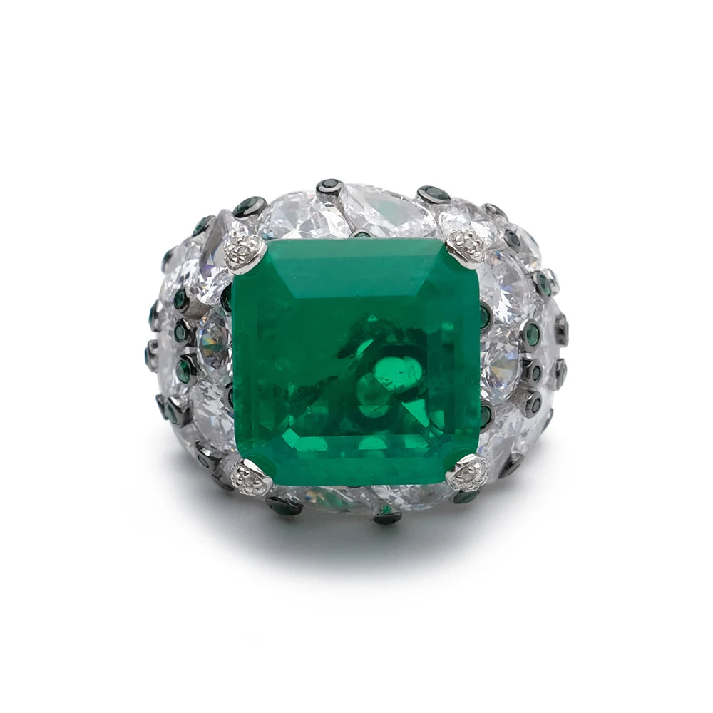 Amorita boutique Square water drop full drill ring