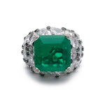 Amorita boutique Square water drop full drill ring