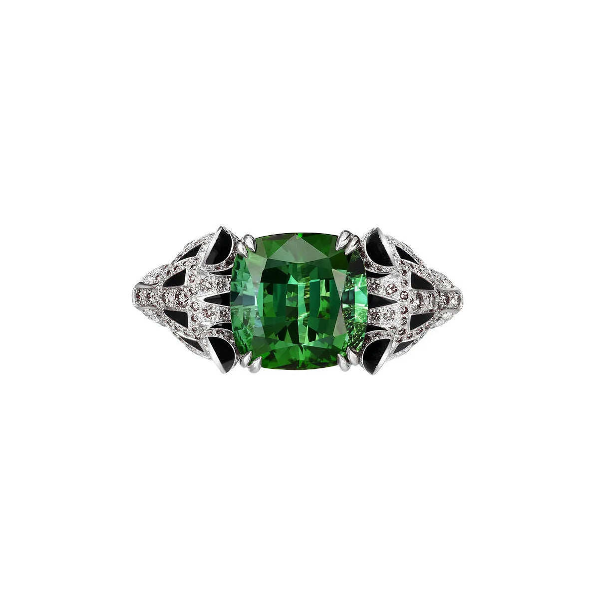 925 Sterling Silver Domineering With Zircon Double Headed Leopard Ring