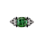 925 Sterling Silver Domineering With Zircon Double Headed Leopard Ring