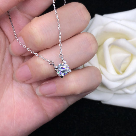 Moissanite Pendant Necklace