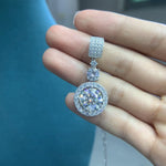 6 Carat Moissanite Lab Diamond 925 Sterling Silver Necklace