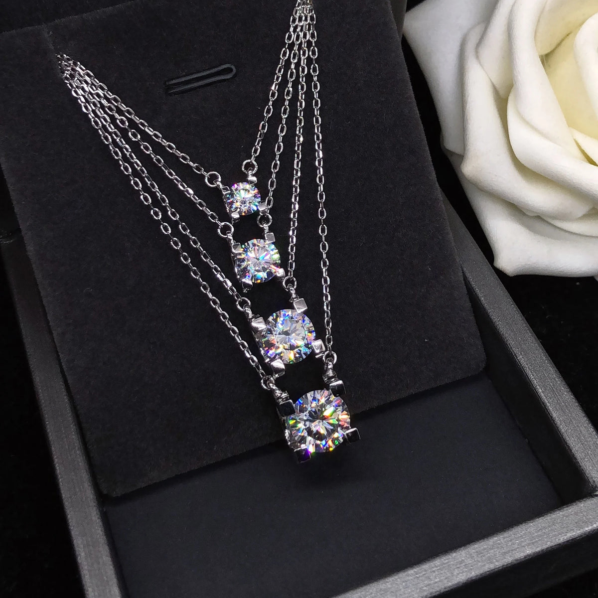 Moissanite Pendant Necklace