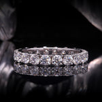 Round Cut 2.5MM Lab Grown Diamond Band Ring