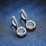 0.5 Carat Real Moissanite Beating Heart Drop Earring