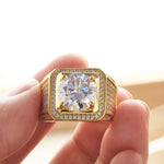 5 Carat Fine Moissanite S925 Solid Sparkle Lab Diamond Ring