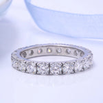 Round Cut 2.5MM Lab Grown Diamond Band Ring