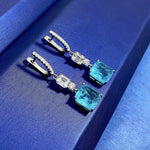 Emerald Paraiba Tourmaline Drop Earrings