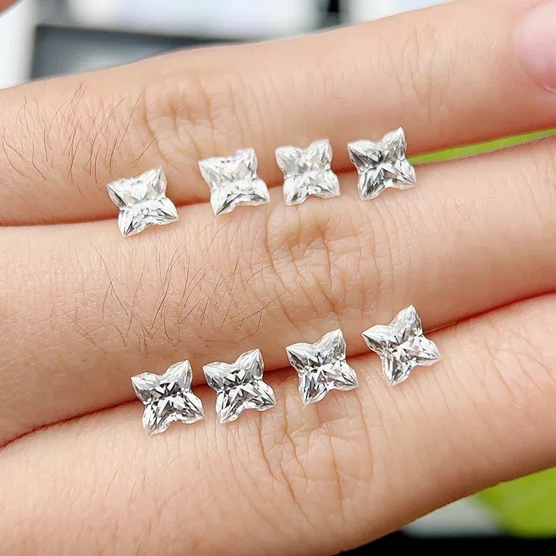 Four Leaf Clover Moissanite  Ring