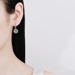 0.5 Carat Real Moissanite Beating Heart Drop Earring
