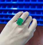 Paraiba Tourmaline Topaz Gemstone Ring 12*16