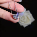 1CT Heart Shape Moissanite Necklace
