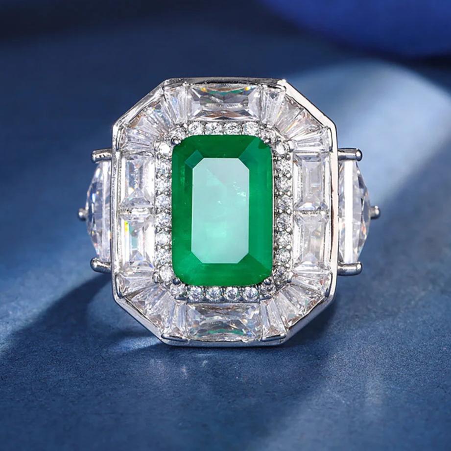 Sapphire Emerald Aquamarine Ring