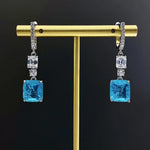 Emerald Paraiba Tourmaline Drop Earrings
