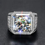 Moissanite Sparkle Lab Diamond S925 Silver Ring