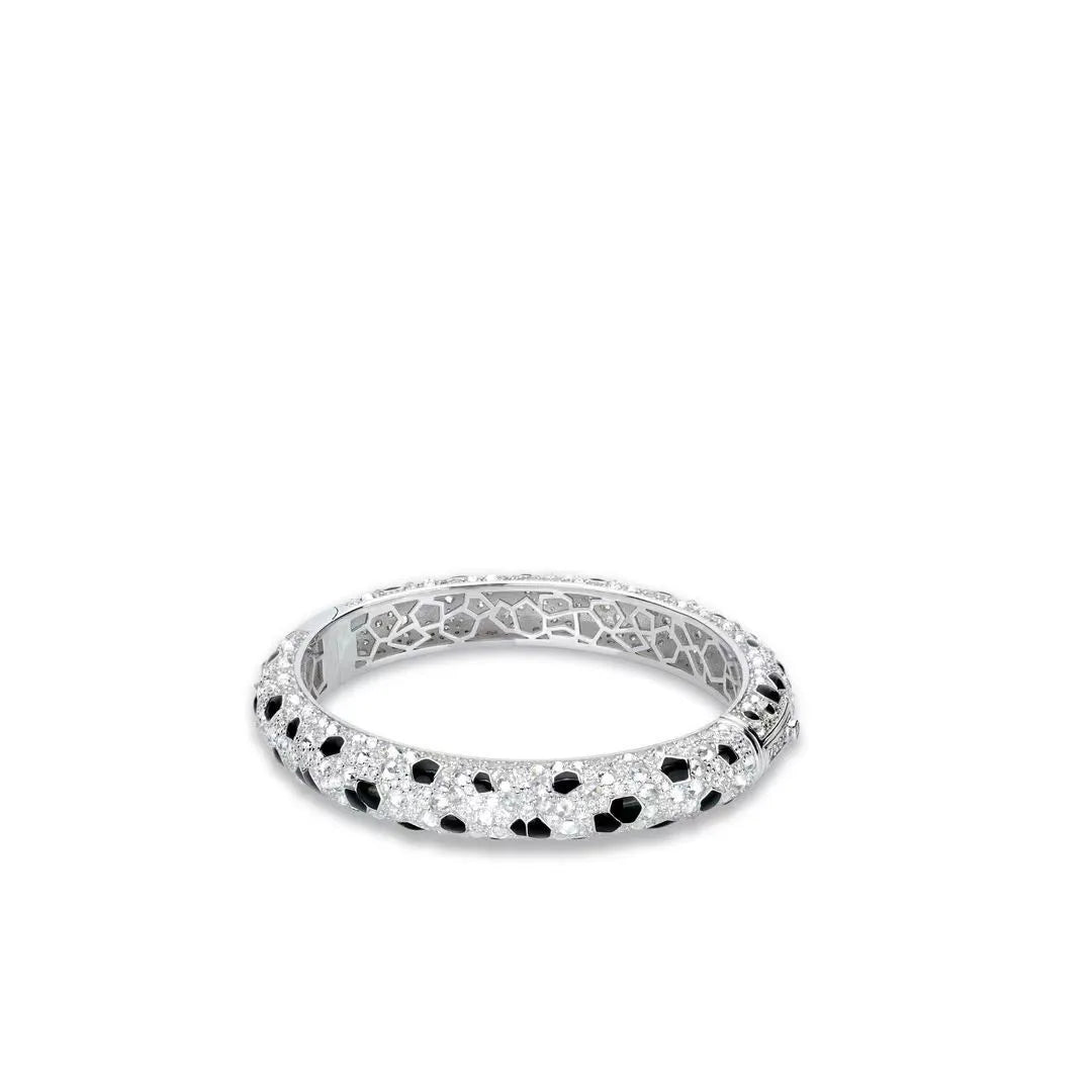High Carbon Zirconia Stone Black Spot Leopard Style Bracelets
