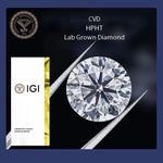 Round Shape 1.006ct CVD Lab Grown Diamond With IGI Ring